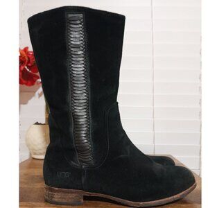 UGG leather distressed look Annisa riding boots women's sz 8